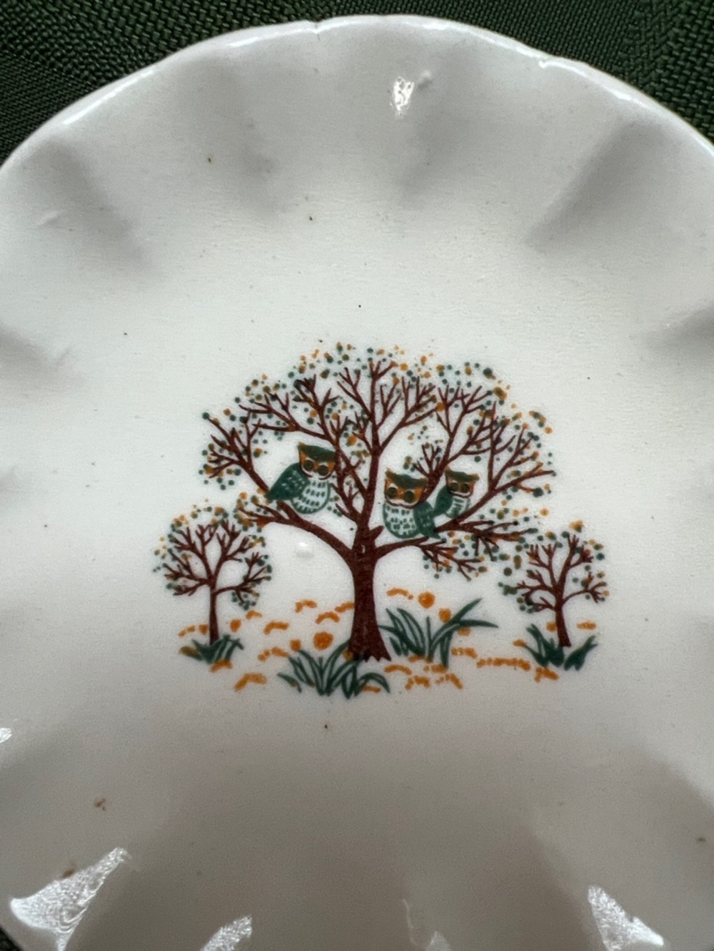 Vintage  1980s Woolworth Owl China Toy Tea Set - Picture 3 of 14